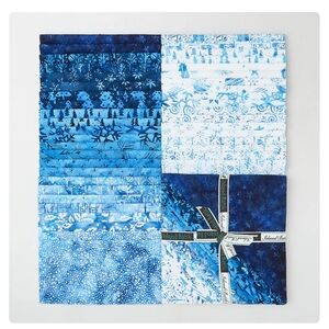 Snowfall batik cotton layer cake 10” squares by Island Batik